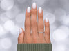 A top-down view of milky white semi-translucent short almond press-on nails, perfect for a clean girl aesthetic or minimalist manicure.